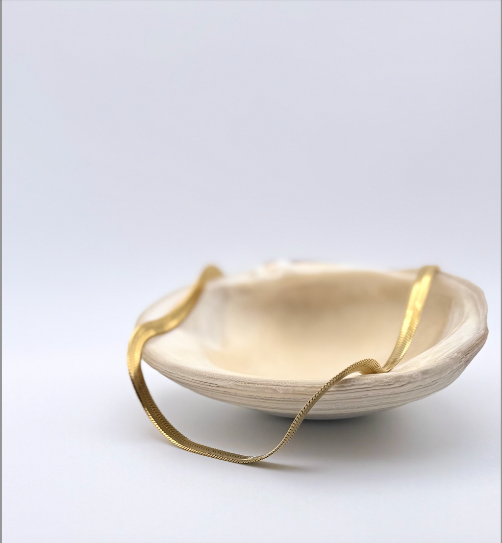 RIVER - herringbone necklace